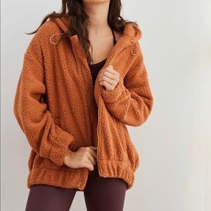 Aerie Oversized Sherpa Jacket — M